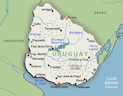 uruguay haritalari